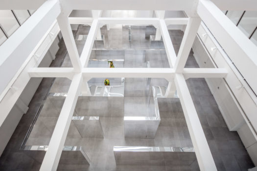 Installation view, John Miller Maze, I Stand, I Fall at ICA Miami, 2016