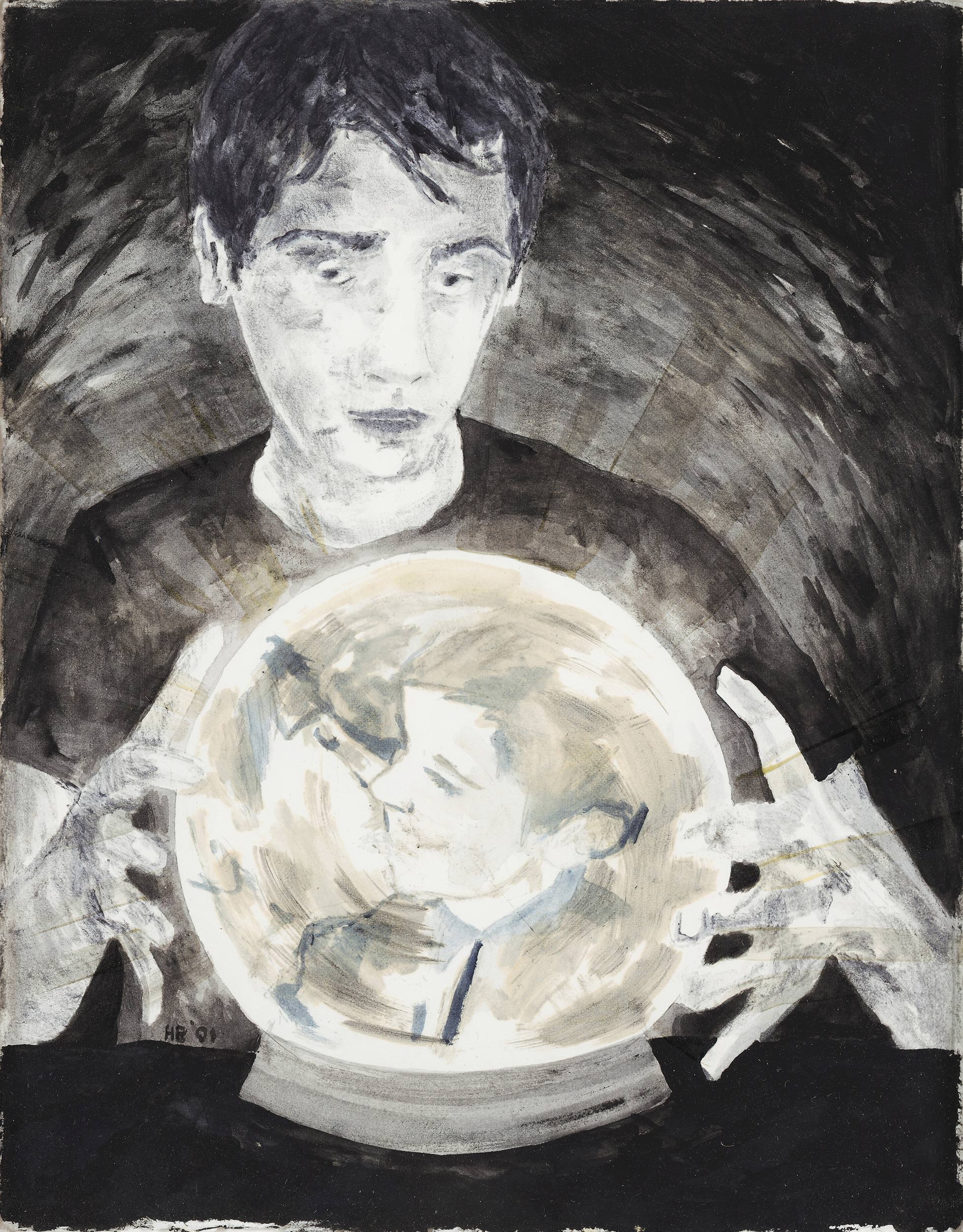Hernan Bas, Untitled (Crystal Ball), 2001 Hernan Bas, Untitled (Crystal Ball), 2001