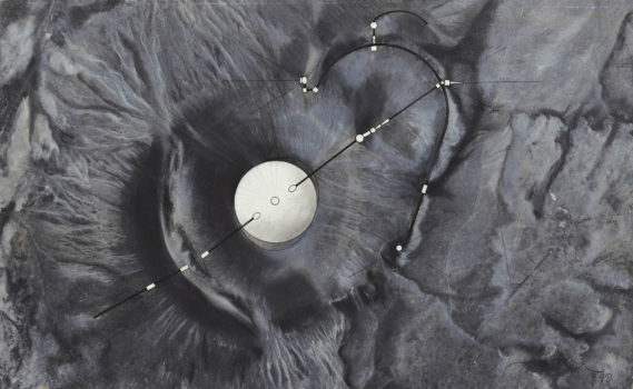 James Turrell, Site Plan Roden Crater 1, 1990 James Turrell, Site Plan Roden Crater 1, 1990
