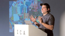 ICA Speaks: Hernan Bas at ICA Miami. Image courtesy of Wet Heat Projects.