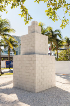 Installation view Sol LeWitt, Tower (Frankfurt), 1993 in the Miami Design District