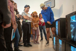 Diamond Stingily with Young Artists Initiative at ICA Miami. Photo: Kali Kahn.