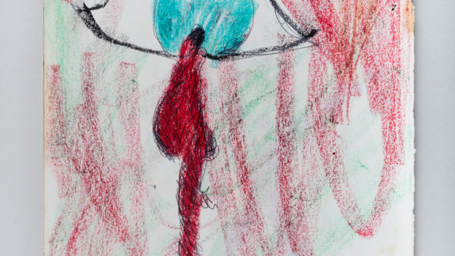 Purvis Young, Diding it to me, 1975