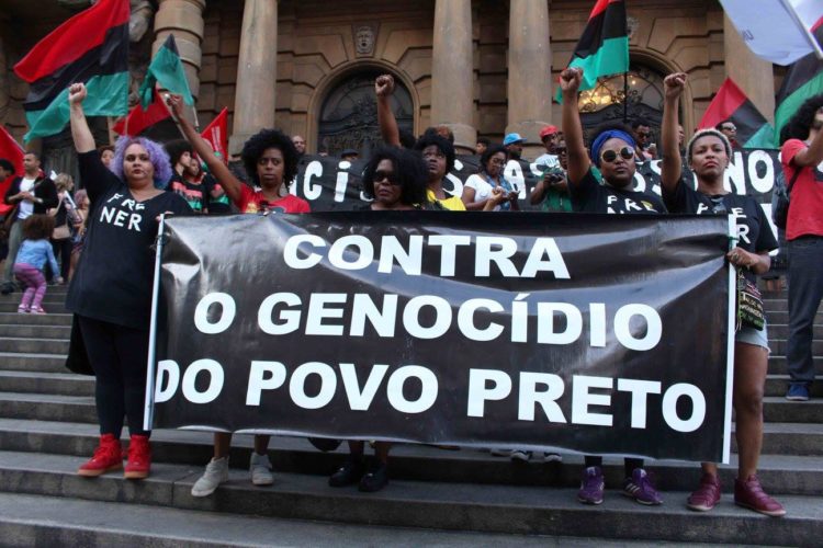 Organizing against anti-Black genocide in Brazil. Image courtesy Dr. João H. Costa Vargas.