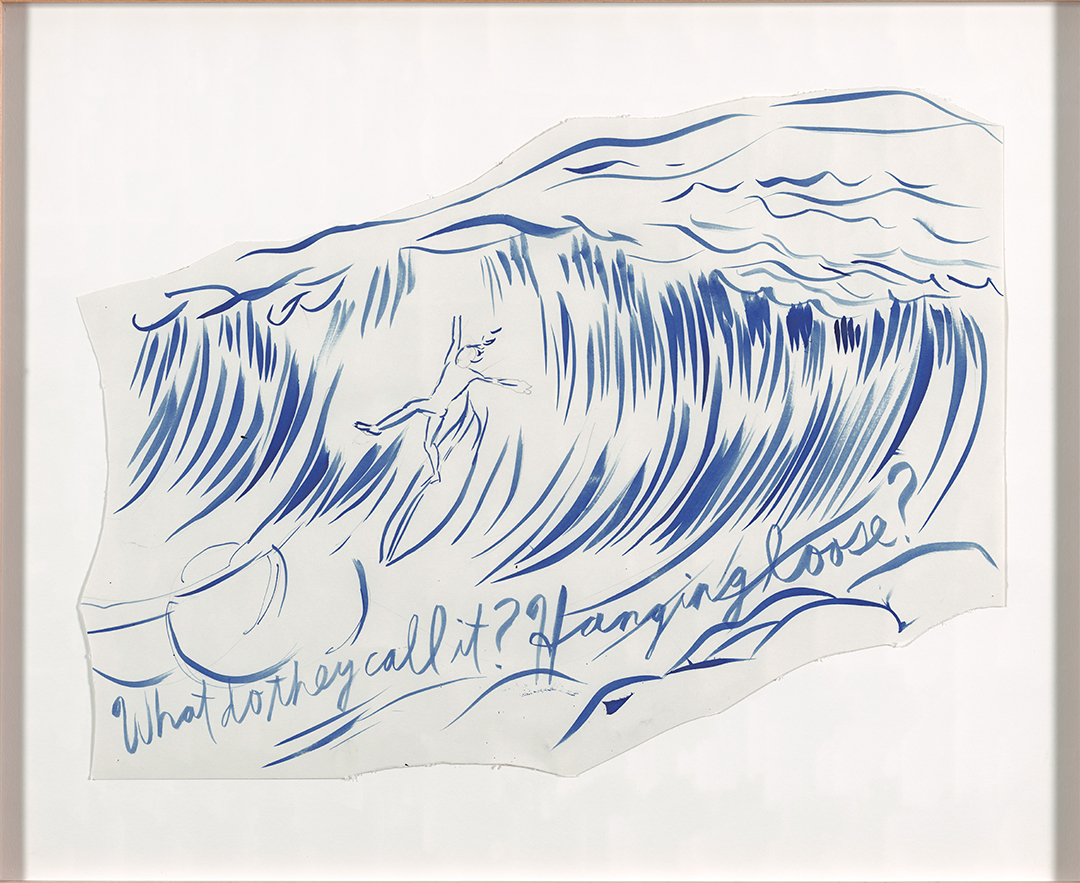 Raymond Pettibon, Untitled (Why do they call it hanging ten?), 2003 Raymond Pettibon, Untitled (Why do they call it hanging ten?), 2003