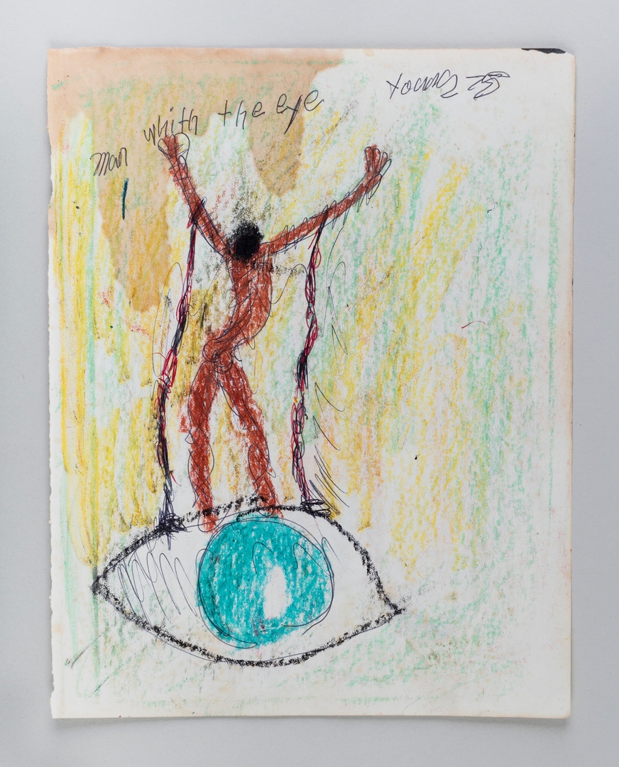 Purvis Young, Man with the eye, 1975 / Untitled, 1975 Purvis Young, Man with the eye, 1975 / Untitled, 1975