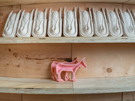 Installation view of artwork by Carlos Sandoval de León at the Institute of Contemporary Art, Miami (ICA Miami)