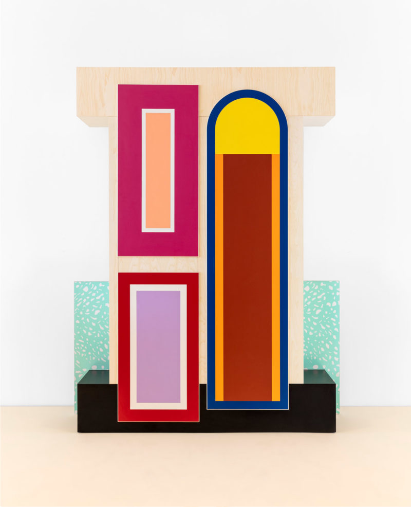 Ettore Sottsass, 17 mio sistema personale, from the series "Ruins," 1990. Plastic laminate. Private collection. Photo: Silvia Ros .