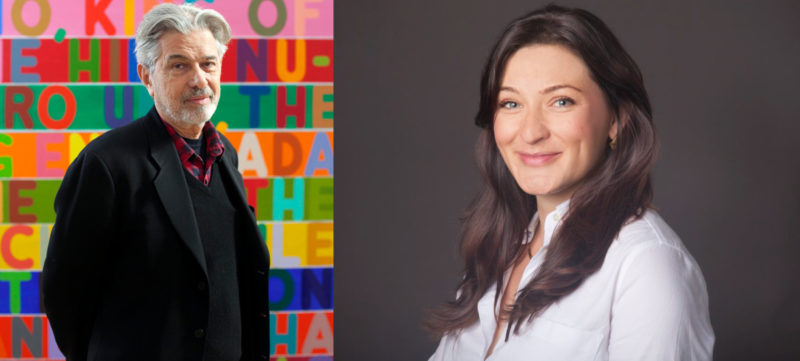 Image of artist Mel Bochner and scholar Heather Diack