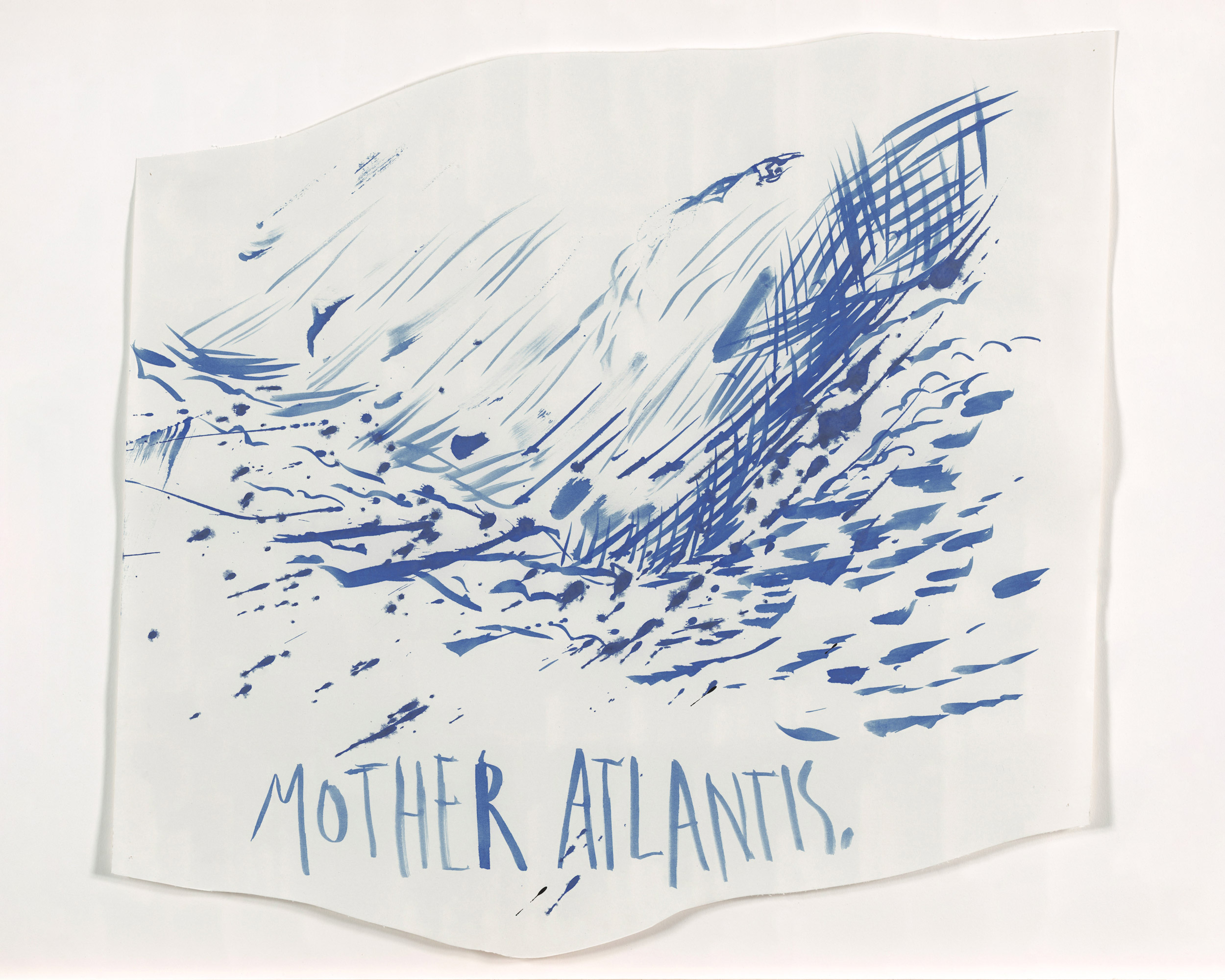 Raymond Pettibon, Untitled (Mother Atlantis), 2003. Ink on paper. Institute of Contemporary Art, Miami. Gift of the Artist.